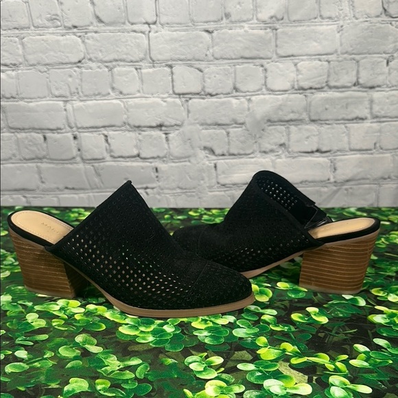 Marc Fisher Mule Ripley Suede Black Tan size 6 1/2M - Picture 12 of 14